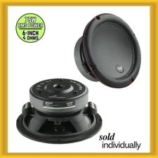 Audiopipe T-SCVR6 6" 75W RMS Power Dual 4 Ohm Voice Coils Car Audio Subwoofer