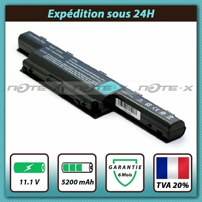 Batterie pour Acer AS10D31 31CR19/652 AS10D3E AS10D41 AS10D51 10.8V 5200mAh