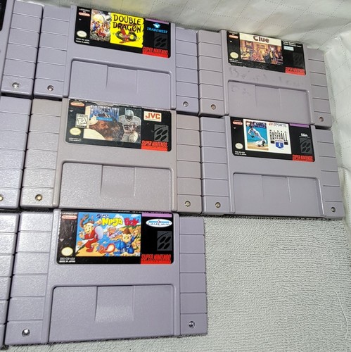 Super Nintendo SNES Game Lot 14- Double DragonV, Fighters History, Tuff E Nuff + - Picture 5 of 9