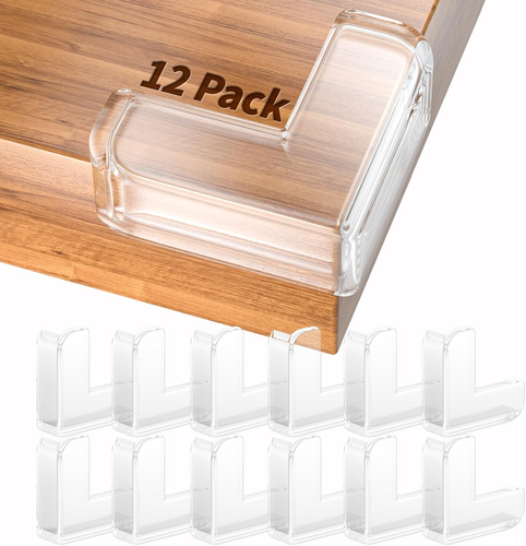 12 Pack Corner Protector for Baby, Table Protectors, Clear Furniture Corner Guar