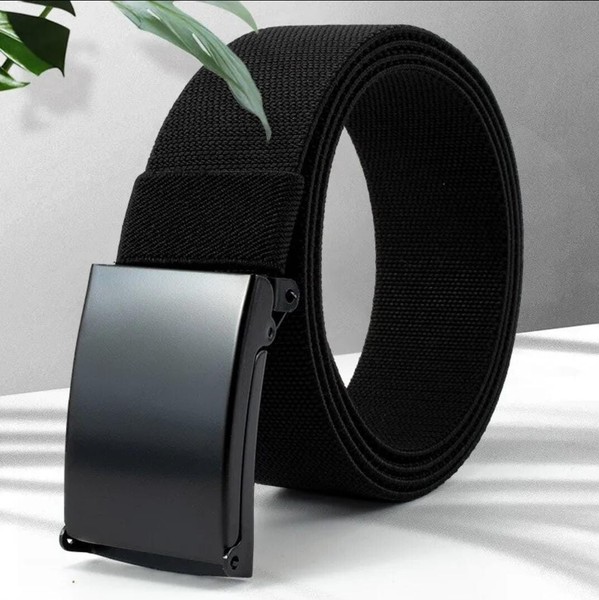 Cinturón elástico negro Unisex