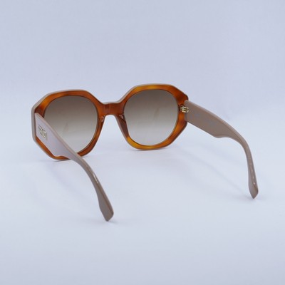New Fendi Sunglasses FE40045I Fendi Gradient Brown Geometric Ladies Sunglasses FE40045I  main image 2
