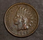 1892 Indian Cent Damage  Y3411
