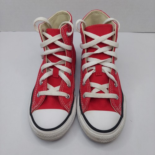 Converse All-Star RED HIGH TOPS Shoes Size 13.5 Youth Kids Boys Girls 3J232 - Picture 7 of 9