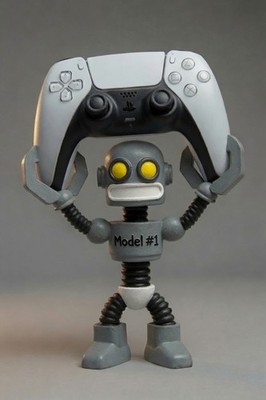 Robot Controller Stand Statue Art PS5 Dualsense Display Holder Figure Astro-Bot