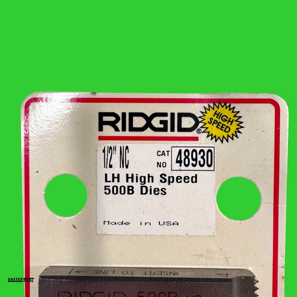RIDGID 48930 1/2-13 UNC LEFTHAND HIGHSPEED 500B DIE SET - Image 2 of 4