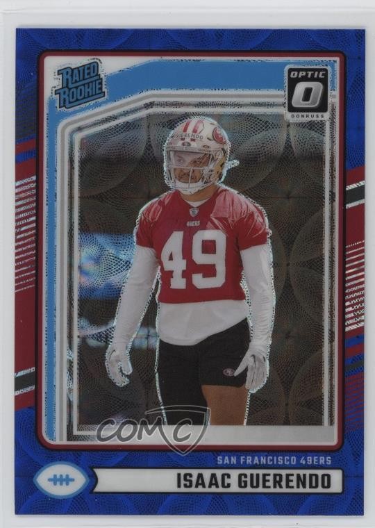 2024 Donruss Rated Optic Preview Blue Scope Prizm Isaac Guerendo Rookie RC 1k9t
