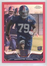 2013 Topps Chrome BCA Pink Refractor 256/399 Damontre Moore #190 3c9
