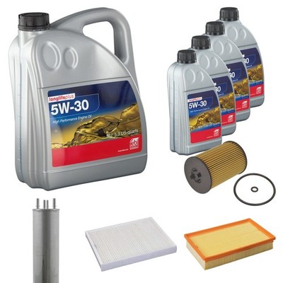 FEBI Inspektionspaket 9L Longlife Plus 5W-30 für VW Transporter VI Kasten SGA
