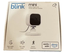 Blink Mini Indoor Plug-in Smart Surveillance Camera White BCM00300U New