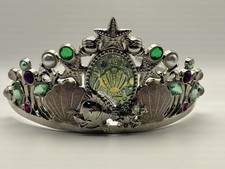 Disney Store Little Mermaid Princess Costume Metal Crown Tiara Girls Dress Up