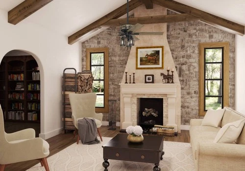 52" Hunter Mt. Vista Natural Iron LED Light Pull Chain Ceiling Fan - Picture 4 of 10