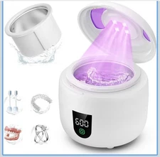 Waterproof Ultrasonic Retainer Cleaner Machine with 180ml Removable Water Tank