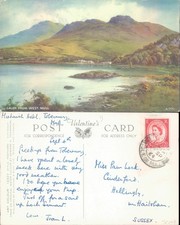 Salen from West Mull Argyllshire Scotland Valentine's 1962 postmark Landscapes