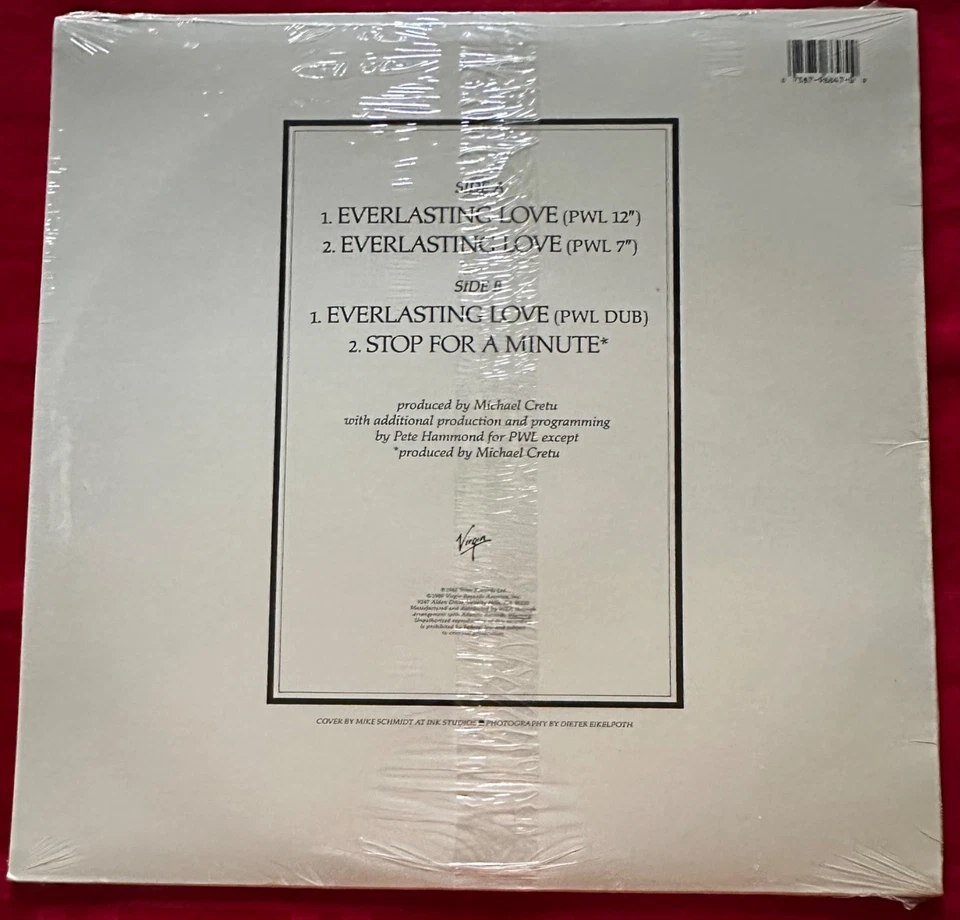Sandra  Everlasting Love 12" Promo Virgin Records America  7 96647 0 New - Image 2 of 4