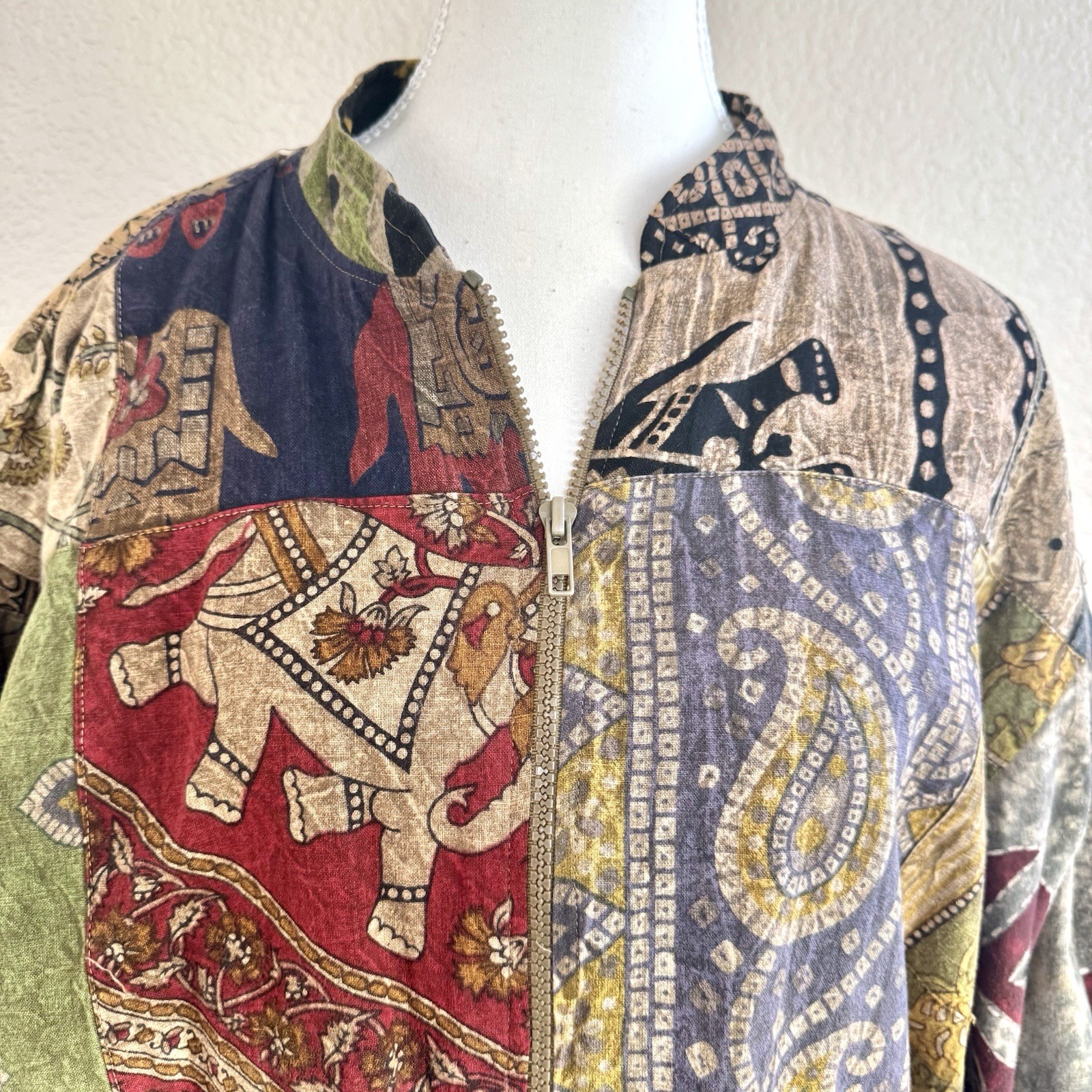 Sacred Threads Patchwork Jacket M/L Boho Festival… - image 5