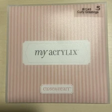 Close to my Heart My Acrylix “Curly Greetings” C1143, For You, Best Wishes, TYou