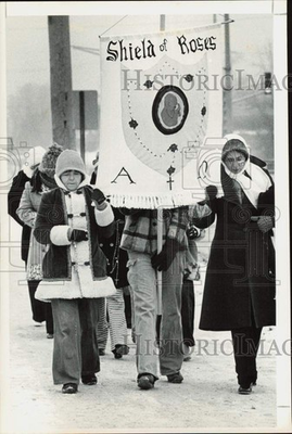 #ad 1978 Press Photo Shield of Roses members demonstrating against abortion $24.99