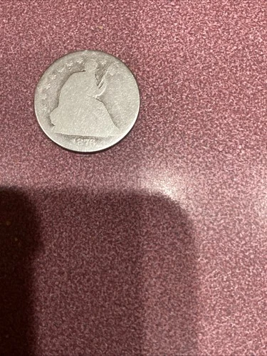 1876 -CC Seated Liberty Half Dollar, Variety 4, Weight Of Variety 5