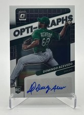 Domingo Acevedo 2022 Donruss Optic Rookie RC Auto ( Athletics )