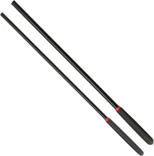18-Inch Black Horse Riding Crop 2-Piece Set Equestrian Whip