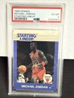 1988 Kenner Starting Line-Up Michael Jordan Card PSA 6 Chicago Bulls GOAT INVEST