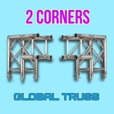2X GLOBAL TRUSS SQ-4121 Corners 1.64 Ft 2-Way 90 Degree F34 Square Truss 12x12