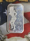 CEECO 1973 Go Go Bar .999 Fine Silver 1 oz Bar Bullion Collectible .999 Fineness
