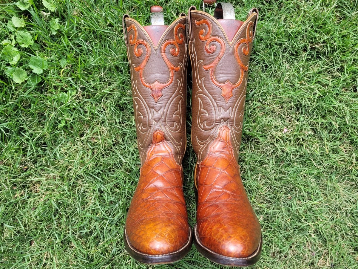 B ⭐ VINTAGE ⭐ TONY LAMA ⭐ EL REY ⭐ ALLIGATOR ⭐ RARE