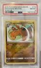2019 POKEMON SUN & MOON TEAM UP #119 DRAGONITE-REVERSE FOIL PSA 8