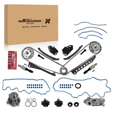 Timing Chain Kit Oil+Water Pump Phasers for Ford Lincoln 5.4L SOHC V8 04-08