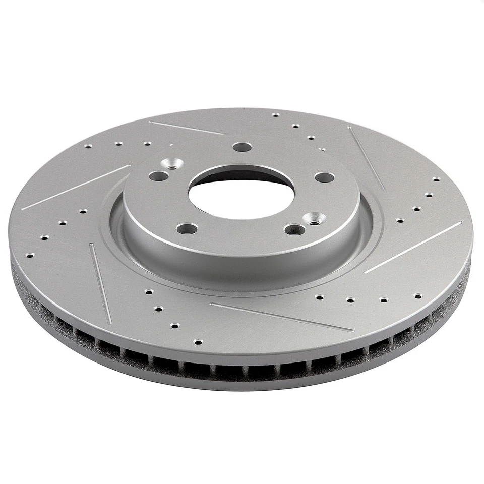 Front Brake Rotors Ceramic Brake Pads for 2013 2014 2015 2016 Hyundai Veloster - Image 3 of 4