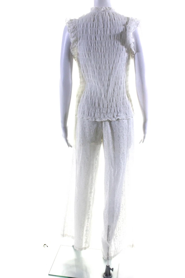 BB Dakota x Steve Madden Poof Womens Sleeveless Top Lace Pants Size Small Lot 2 - Image 4 of 4