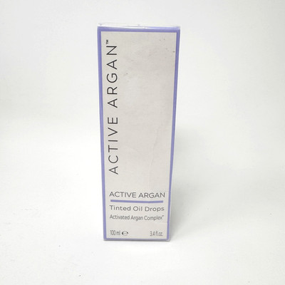 Active Argan Tinted Oil Drops Jumbo 3.4 oz Activated Argan Complex NEW SEALED