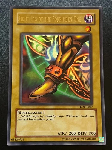 Right Leg of the Forbidden One LOB-E097 Ultra Rare Unlimited Near Mint Yugioh