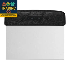 6” X 3” Dough Cutter/Scraper – S196B, Stainless Steel Blade with Black Textured 