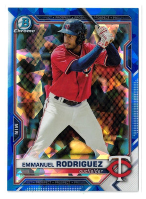 2021 Bowman Draft SAPPHIRE Edition RC Emmanuel Rodriguez #BDC-55! Twins! Rookie!