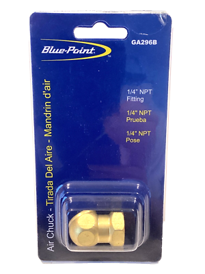 #ad BLUE POINT by SNAP ON Brass Angled Air Chuck Tire Inflator Fitting GA296B NEW $17.95