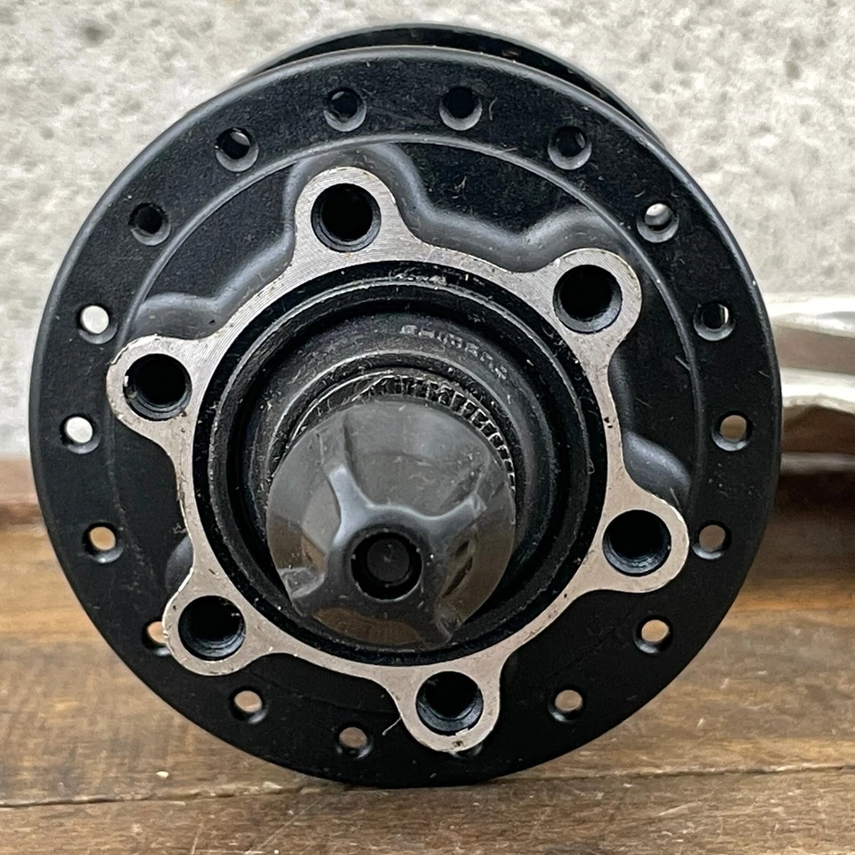 Shimano Deore Front Hub Disc HB-M525 NOS Black QR 100 mm 9mm 36 Hole VTG - Image 4 of 4