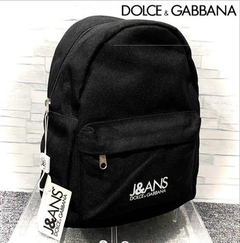 Dolce & Gabbana D&G J&ANS Logo Backpack Bag Women Black Nylon New Genuine - Picture 7 of 8
