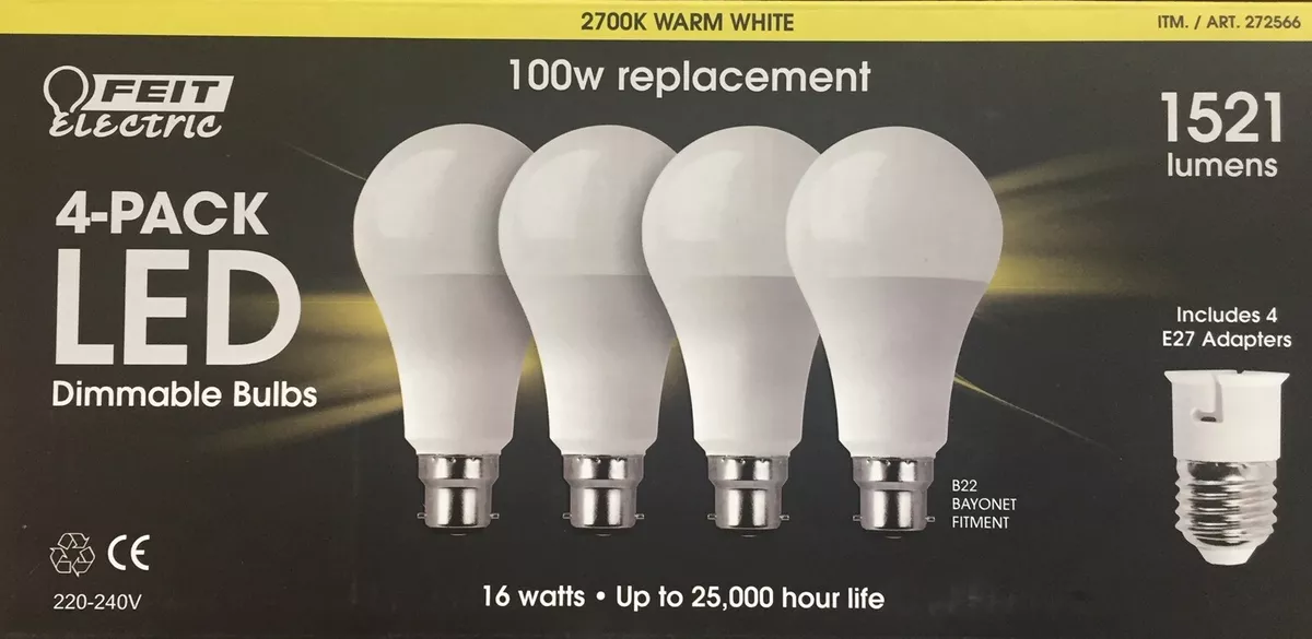 Feit dimmable led bulbs deals