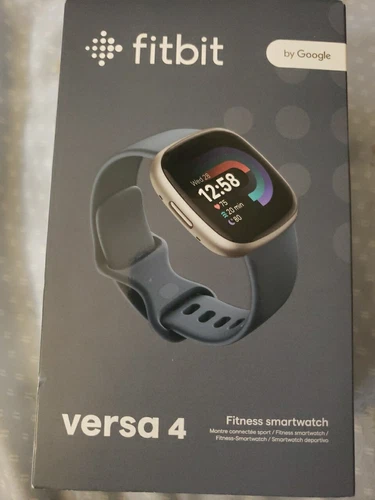 Fitbit Versa 4 Blue Activity Tracker FB523SRAG-US with Advanced Features-image