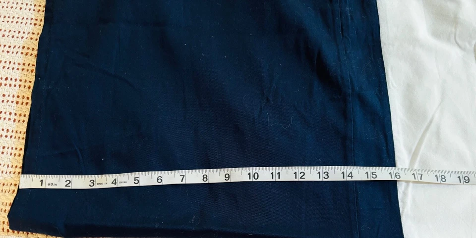 Falda Cama Umbral para Target Clásica Algodón, Completa Blanca y Azul Marino 100% Cuna Foto 2 de 4