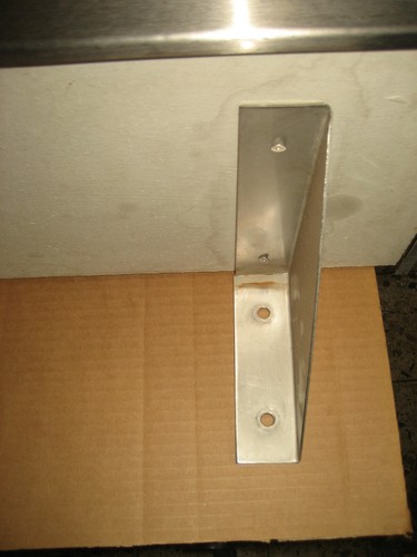 Edelstahl Regal Wandregal Ablage 80 x 25 x 3,5 cm Gastro sehr stabil !!! 27 - Picture 5 of 6