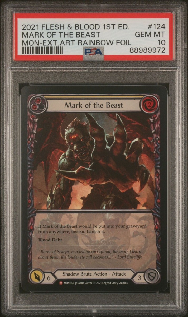 2021 Flesh & Blood Monarch 1st Edition 124 Mark of the Beast