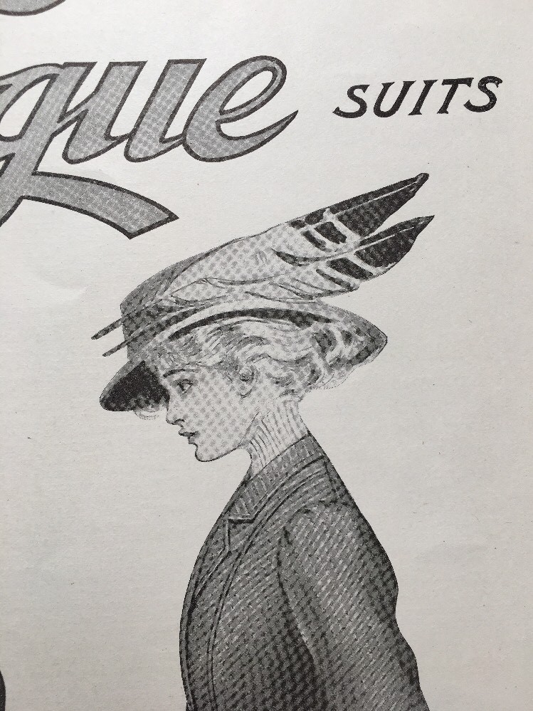 Vintage 1909 LA VOGUE Women's Coats Suits John Anisfield Edwardian Fall Style Ad