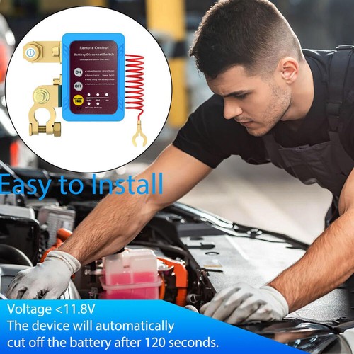 12V Car Battery Disconnect Isolator Relay Master Switch W/ 2pcs Wireless Remote - Picture 6 of 9