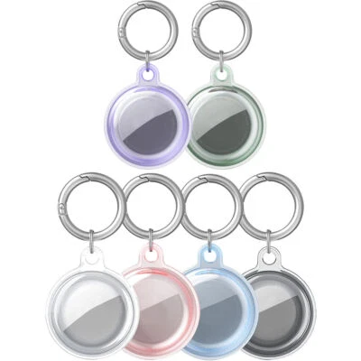 For Apple Airtag Waterproof Holder Keyring Carry Case Keychain Air Tag Pet IP68