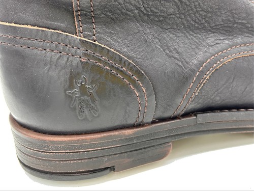 FLY London Flache -Natur Leder Boots 41 (UK 7,5 ) braun Reisverschluss Stiefel - Bild 5 von 5