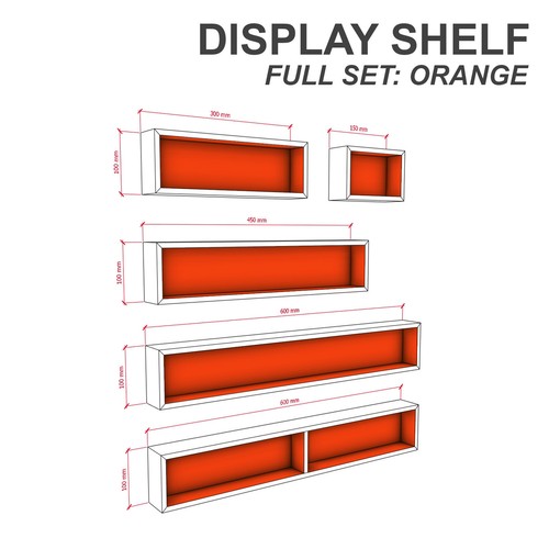 Display Shelf / Kids shelf for toys and collectibles - Wood - 600x100x50cm - Picture 19 of 65